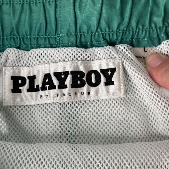 Playboy by Pacsun Swim Trunks Ombre Green Blue Size Large - Picture 5 of 7